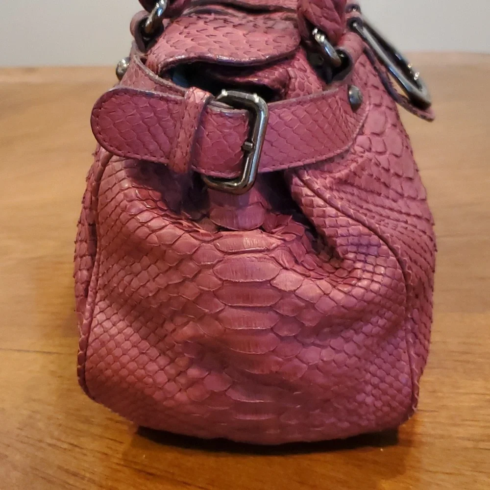 Giorgio Armani python skin bag